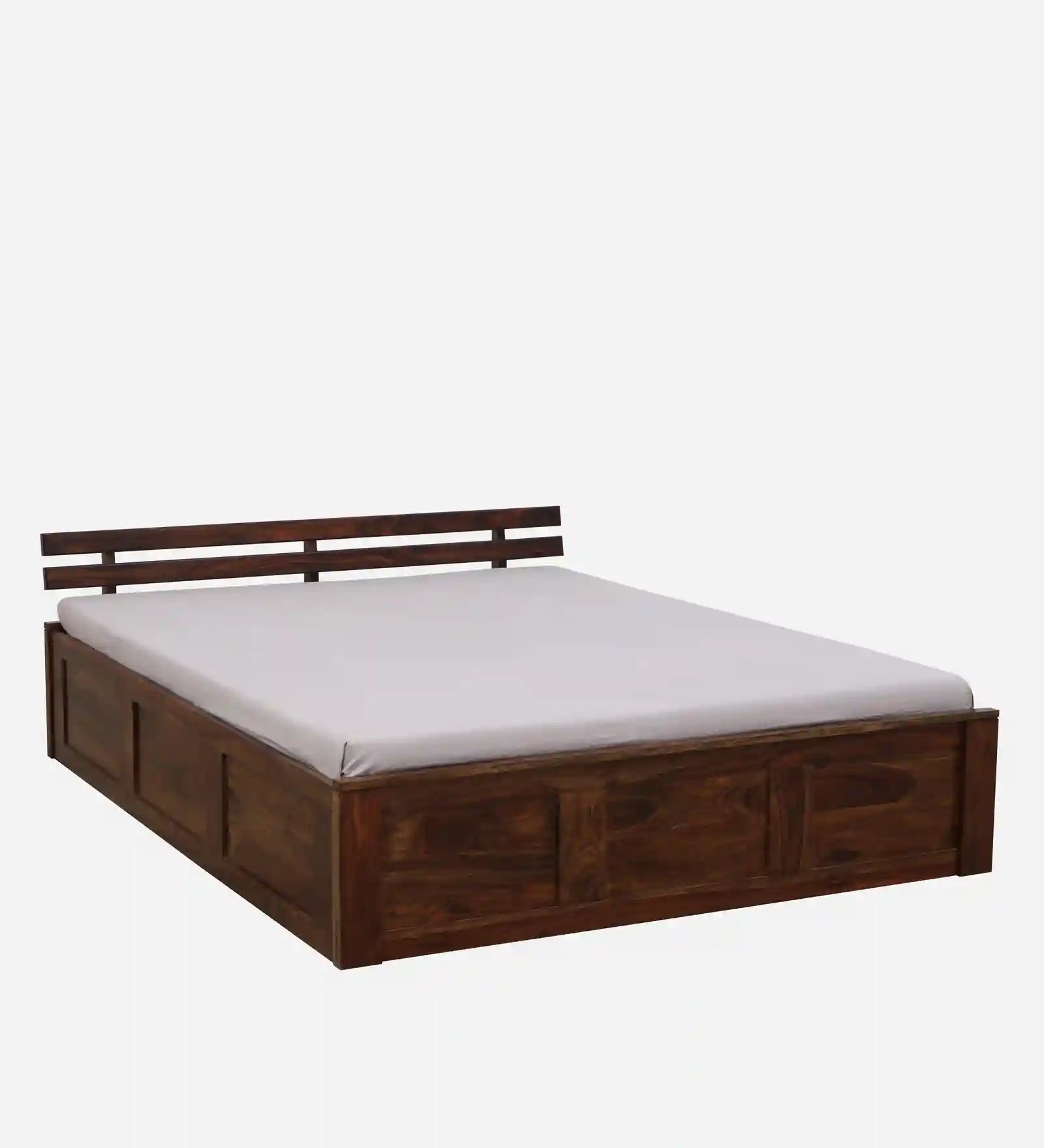 wooden queen size bed box storage design sheesham wood india