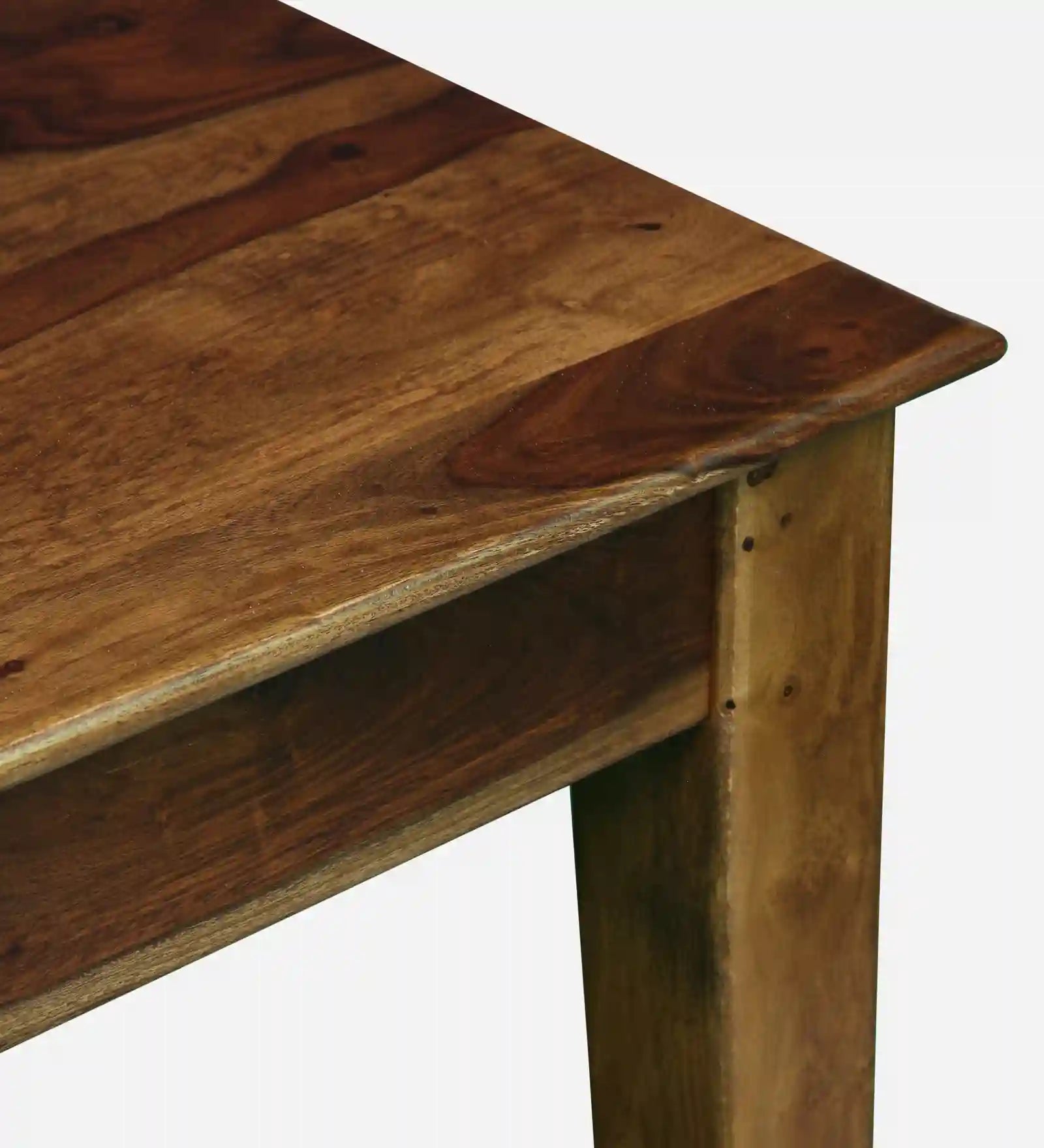 Rattan Solid Wood Cane 4 Seater Dining Table Set