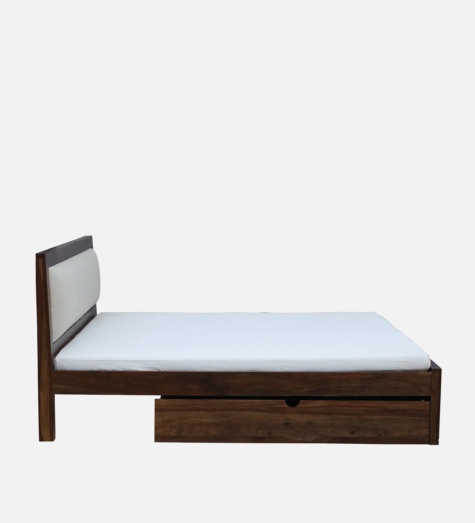 wooden bed with drawers storage open view sheesham wood king size bed india