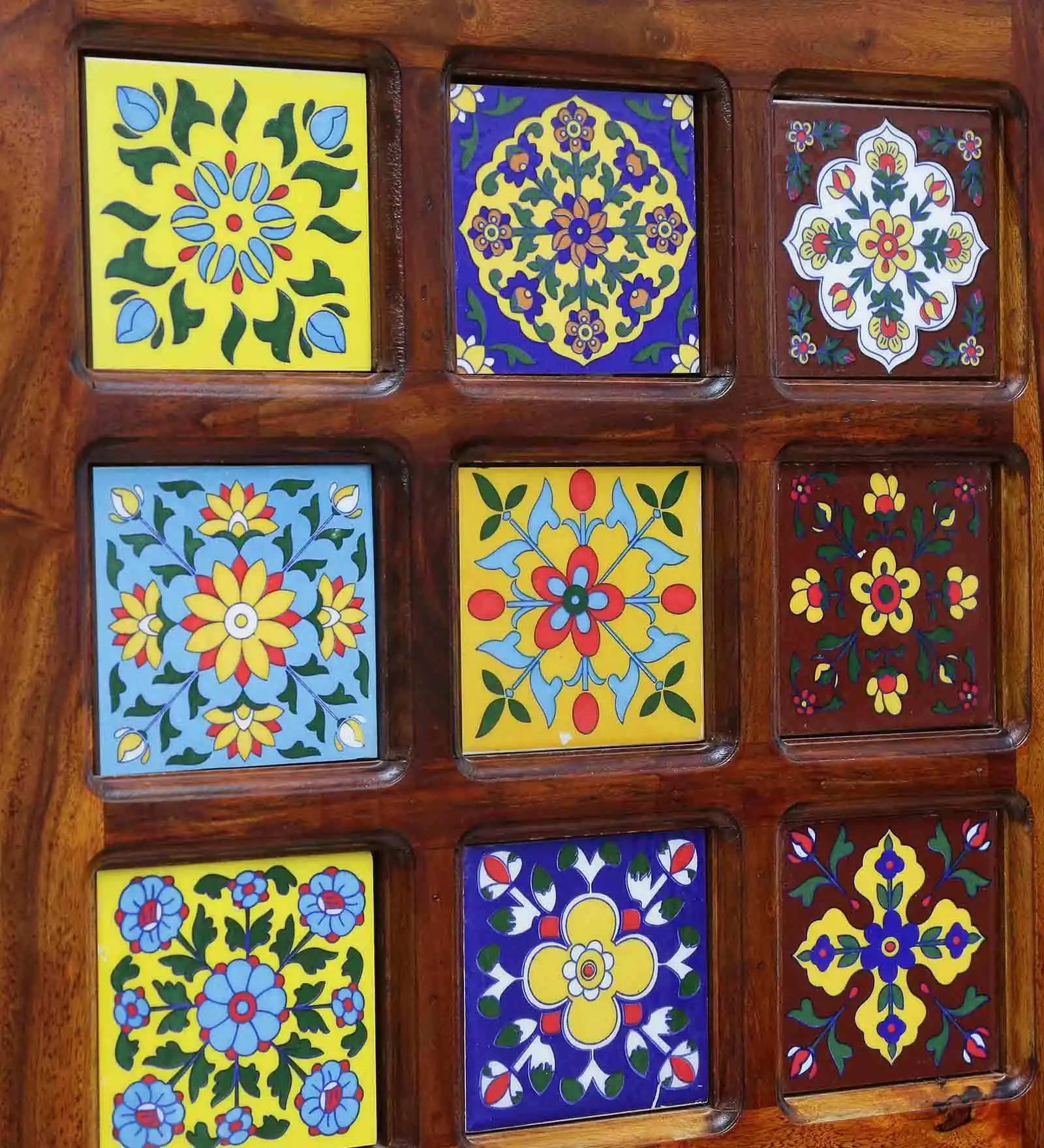 Wooden bookshelf solid sheesham wood display storage unit India