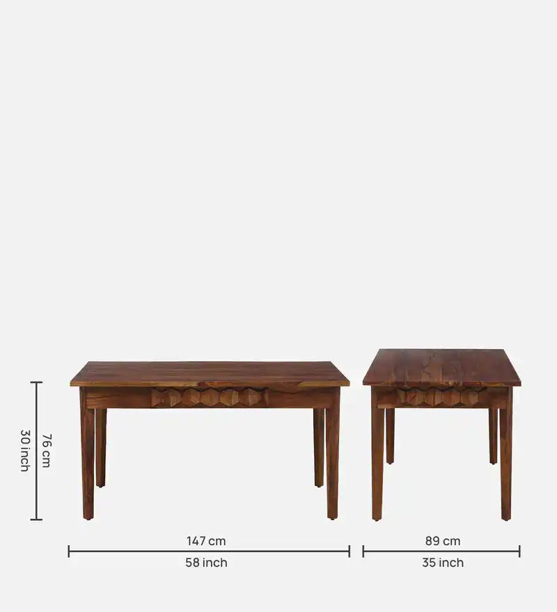 Wooden dining table six seater sheesham wood Hari premium design for interiors