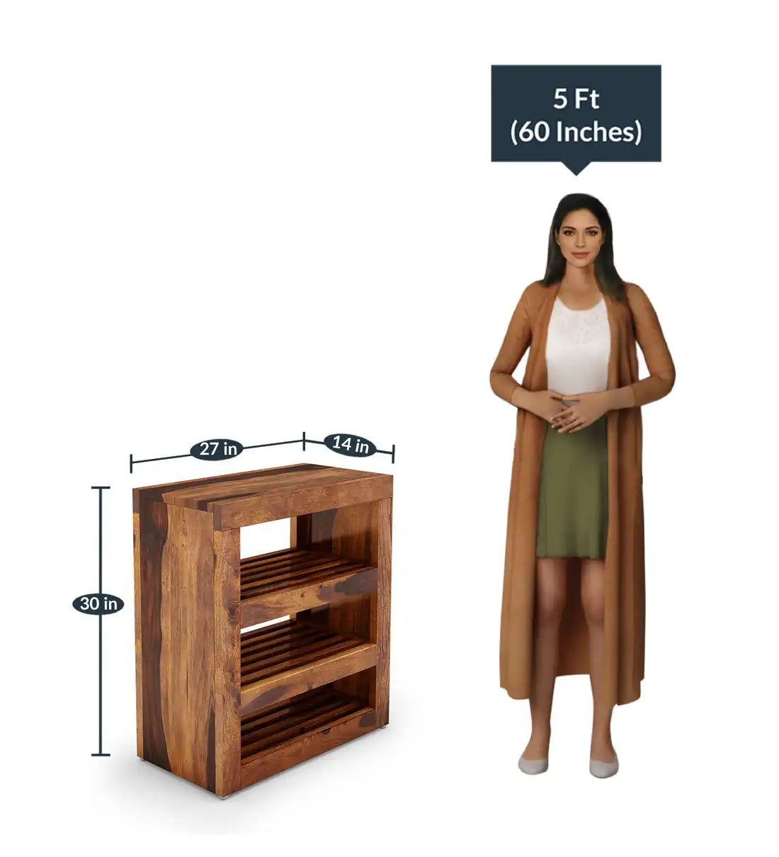 Wooden footwear storage cabinet with closed design for dust-free shoe organization