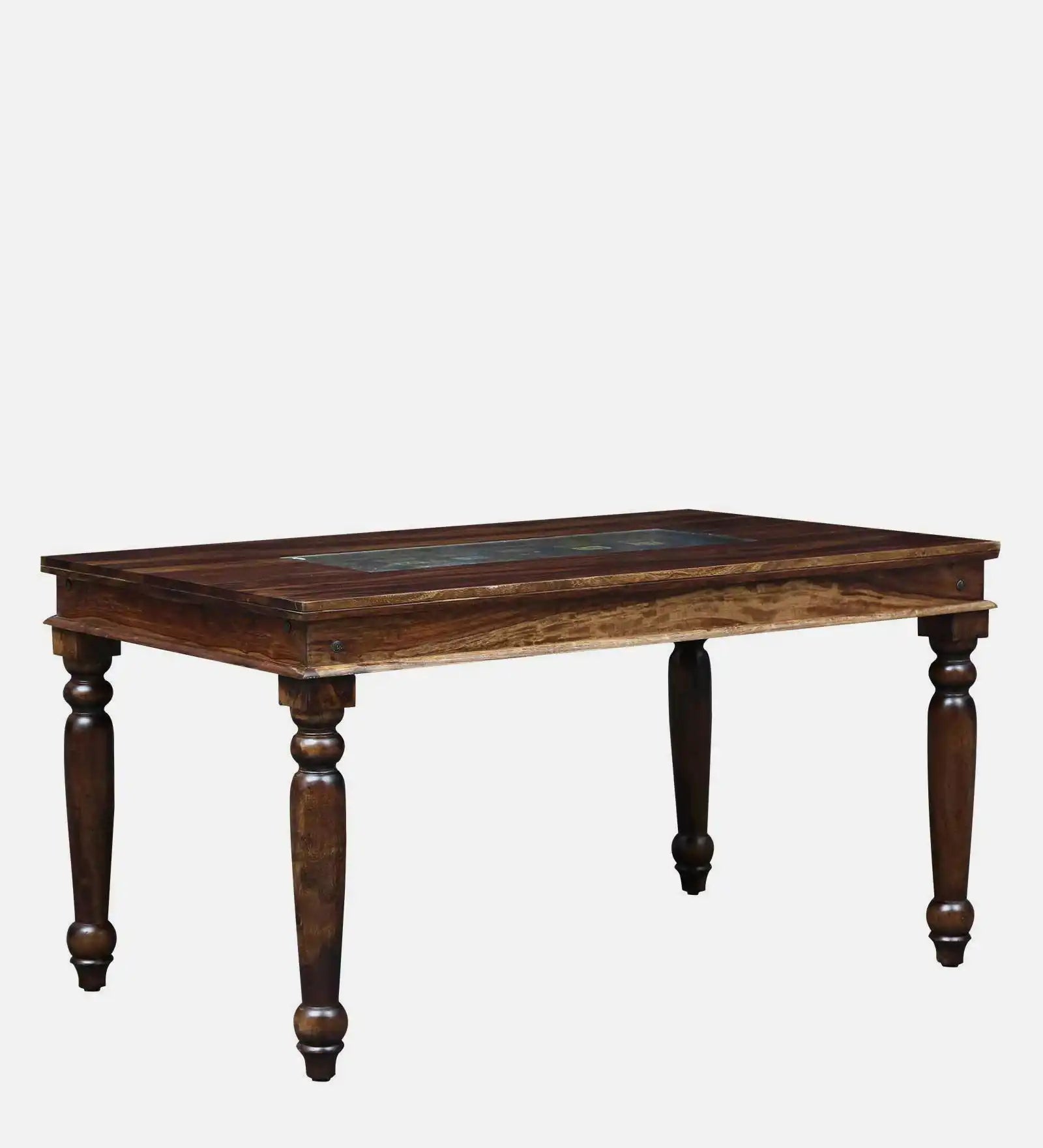 Wooden six-seater dining set modern sheesham wood furniture for long lasting home use