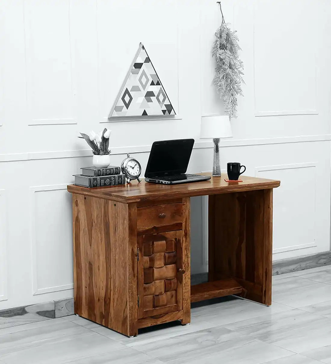 Wooden study desk sheesham solid work table home study furniture