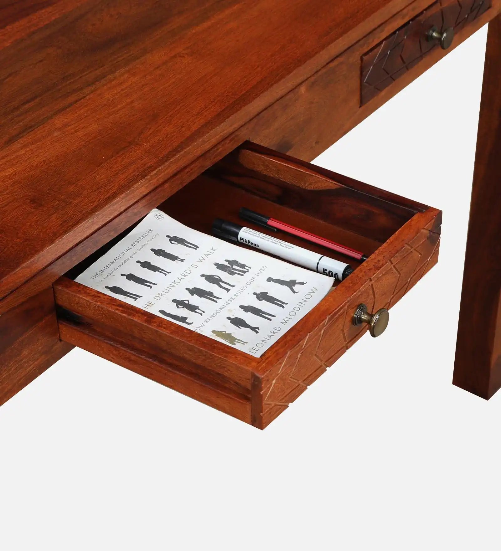 Wooden study table sheesham solid wood computer desk Harmonia premium design
