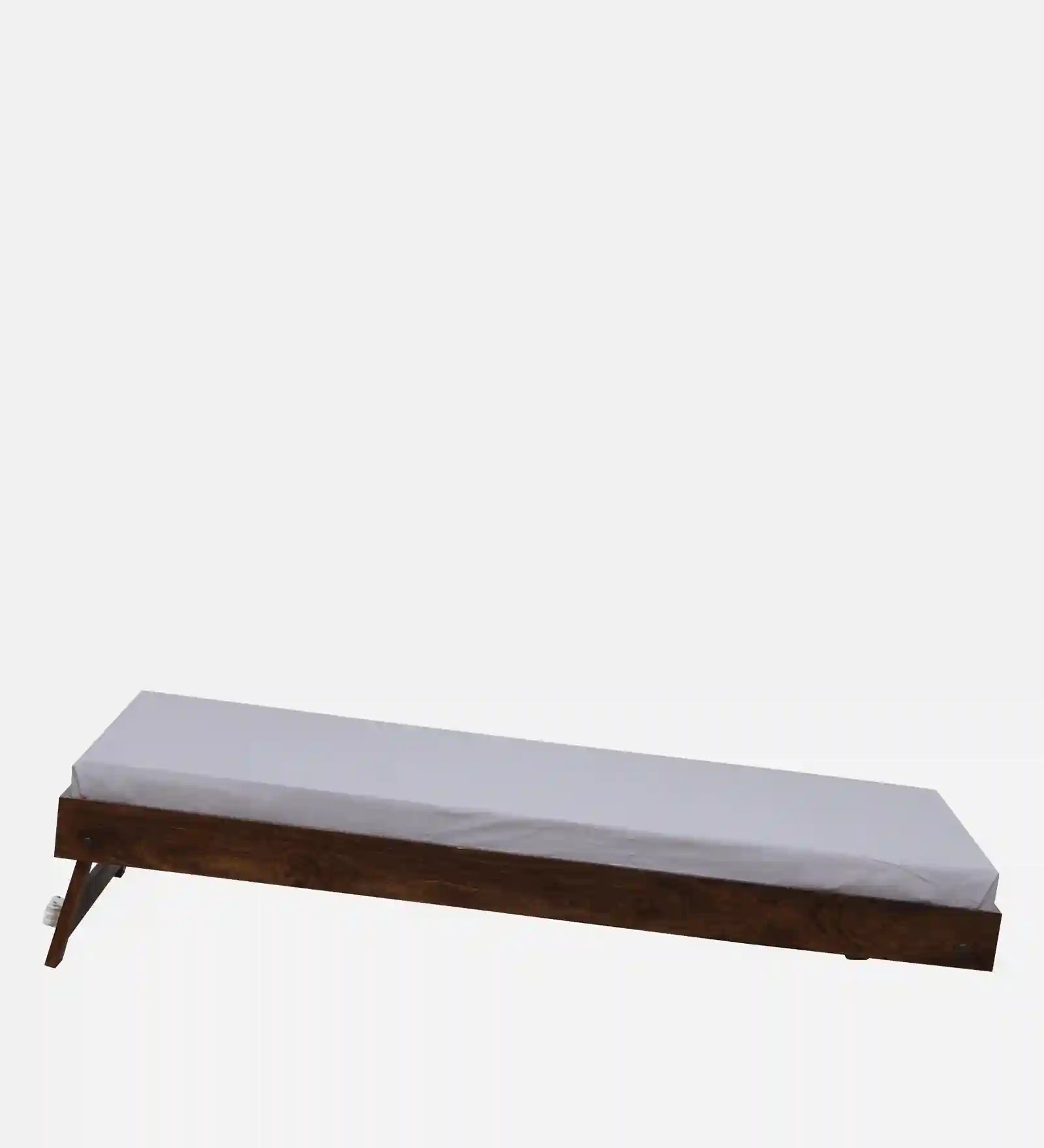 Wooden trundle bed single size Sthira space saving furniture India