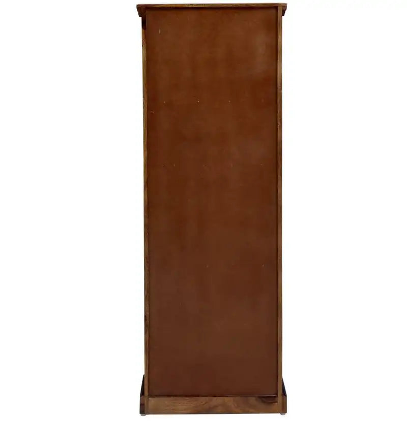 Niware Solid Wood Tall Bar Cabinet