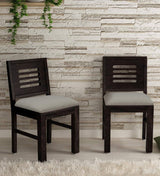 Acro Wooden Cushioned Dining Chairs Set of 2 For Dining Room