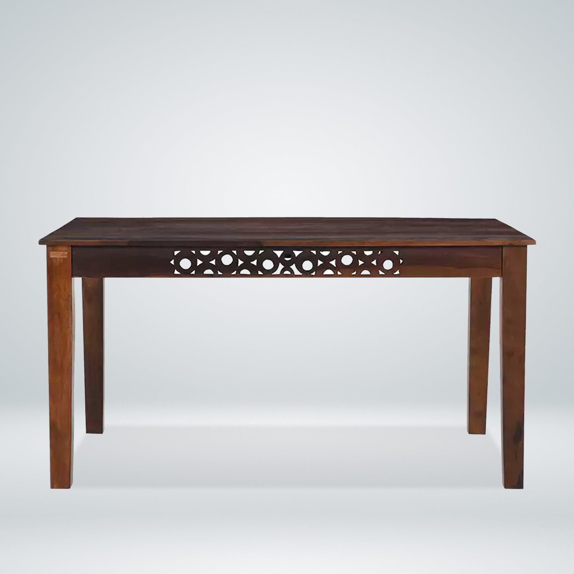 Oro dining table set six seater with bench modern wooden furniture for dining space