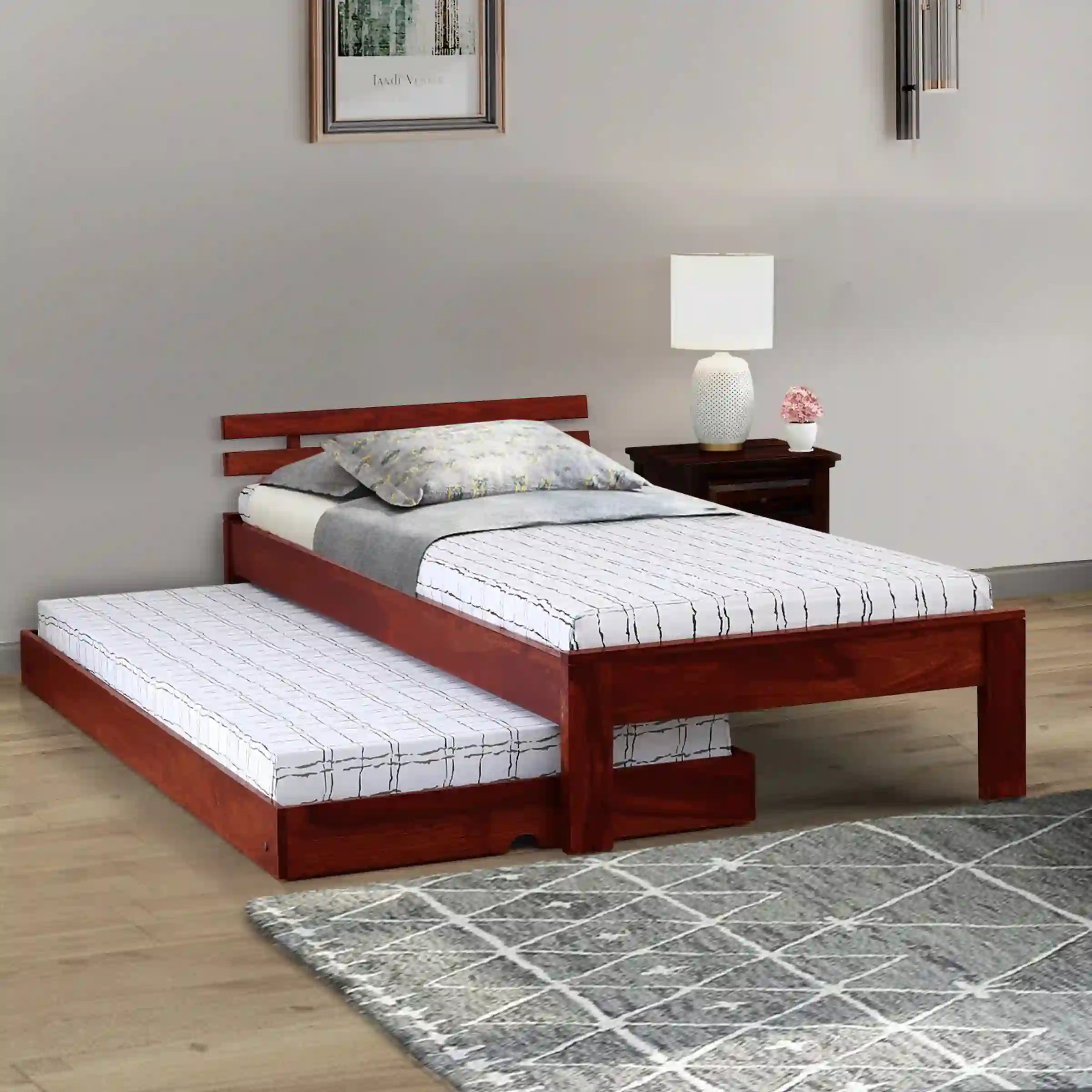 Amol-Sheesham-Wood-Single-Beds-With-Trundle-honey-rajawada-furnish