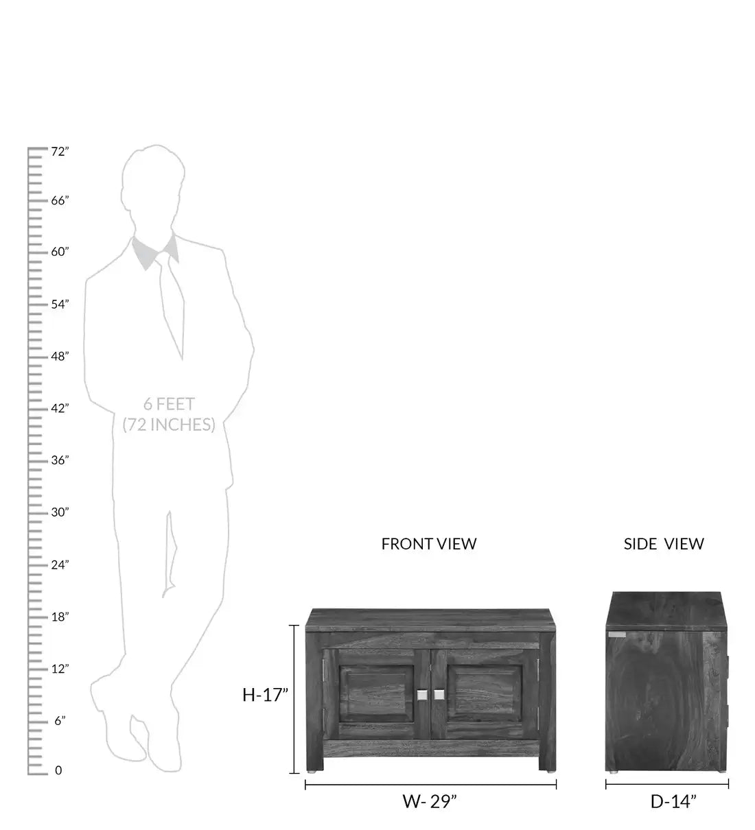 Aperi Solid Wood Shoe Rack