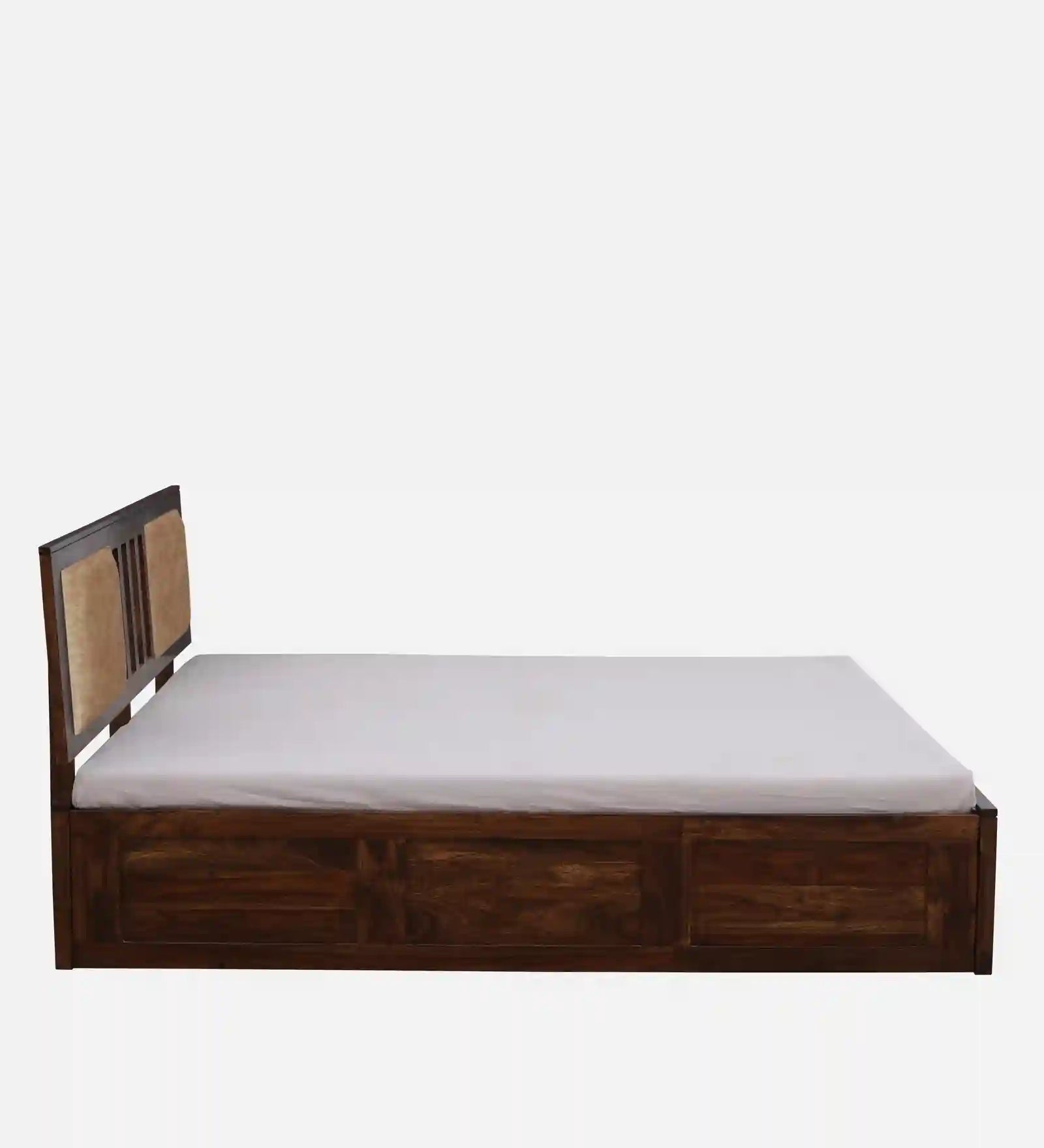 queen size bed with underbed box storage sheesham wood india