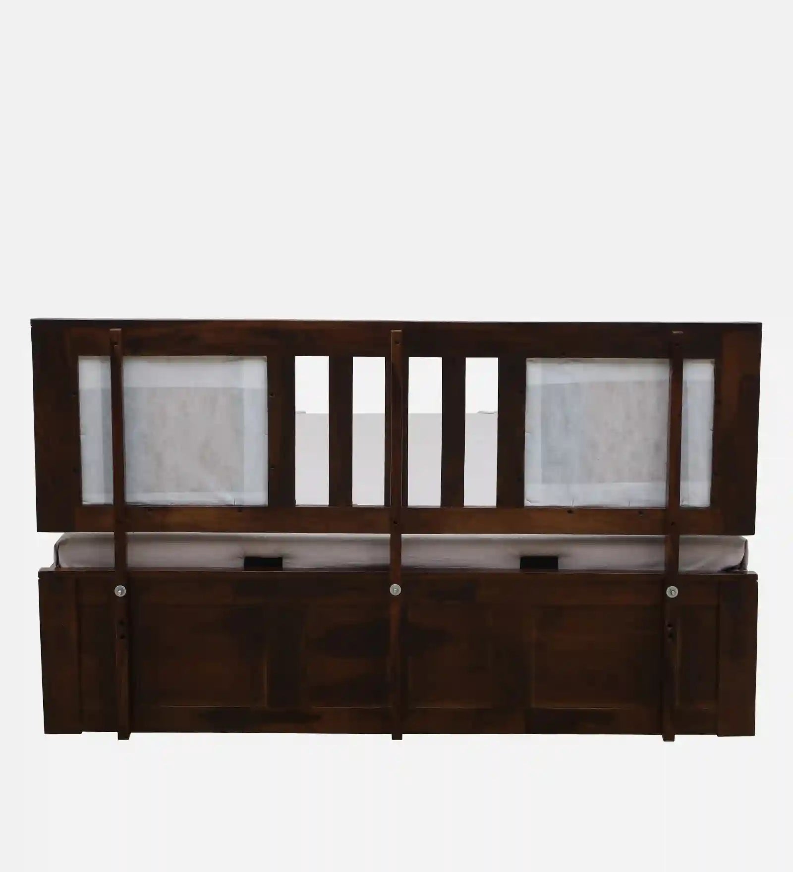 Druma wooden king bed hydraulic storage durable structure