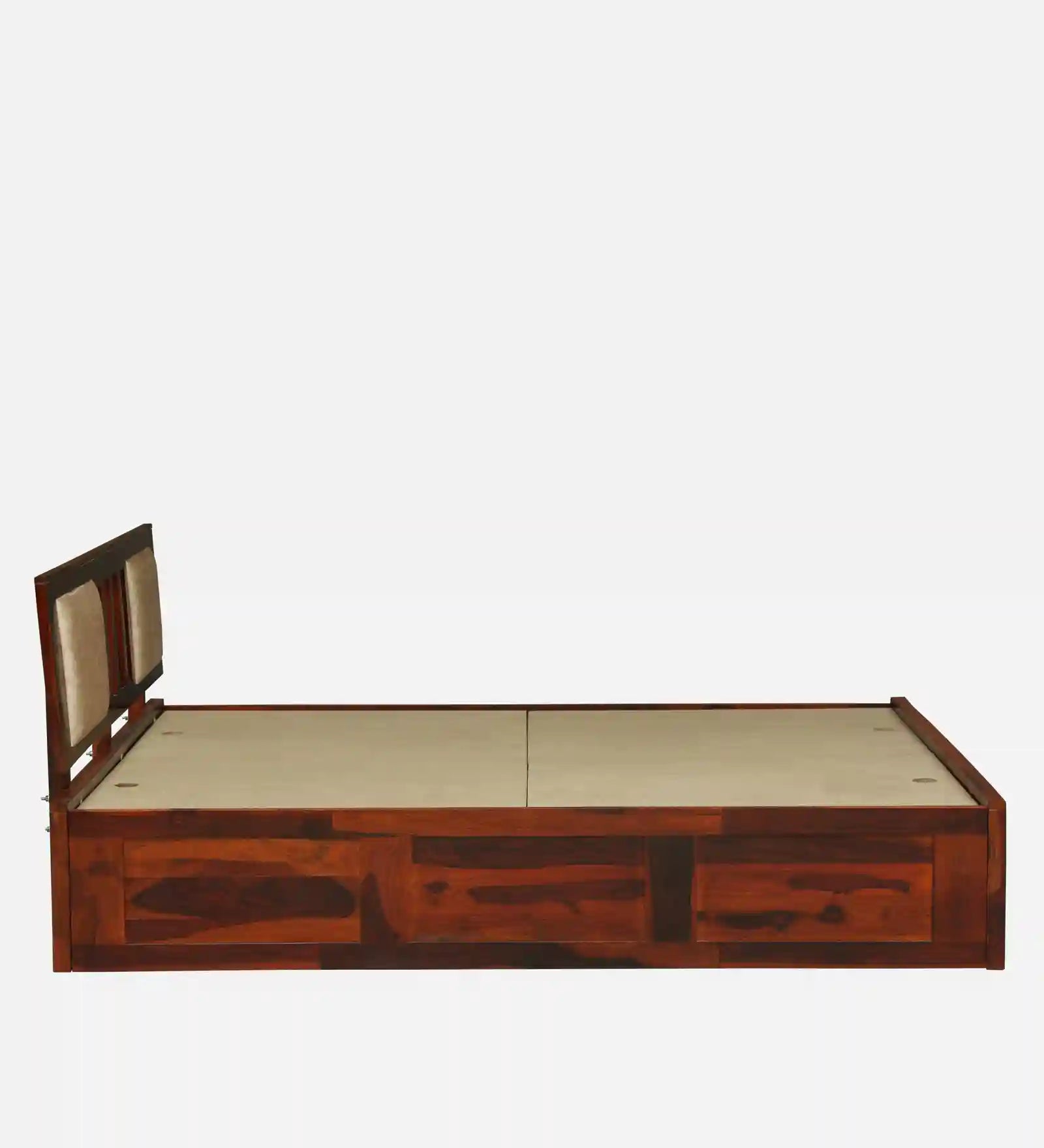 queen size bed with underbed box storage sheesham wood india