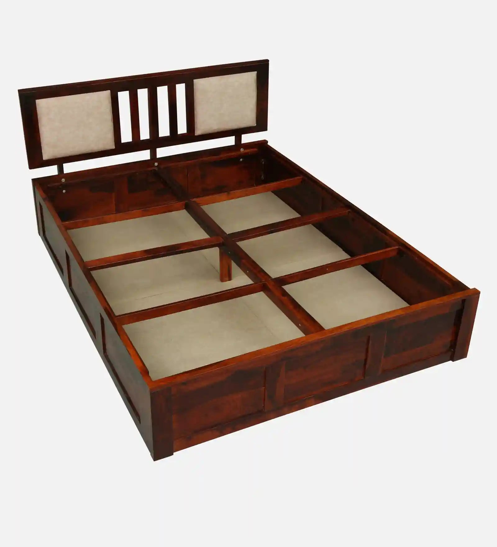 modern queen size bed box storage sheesham wood india