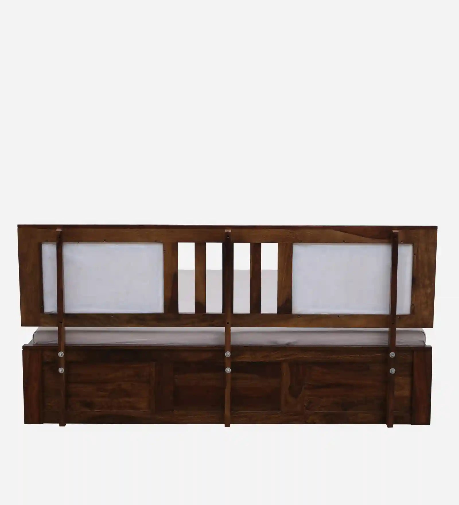 Druma wooden king bed box storage strong structure