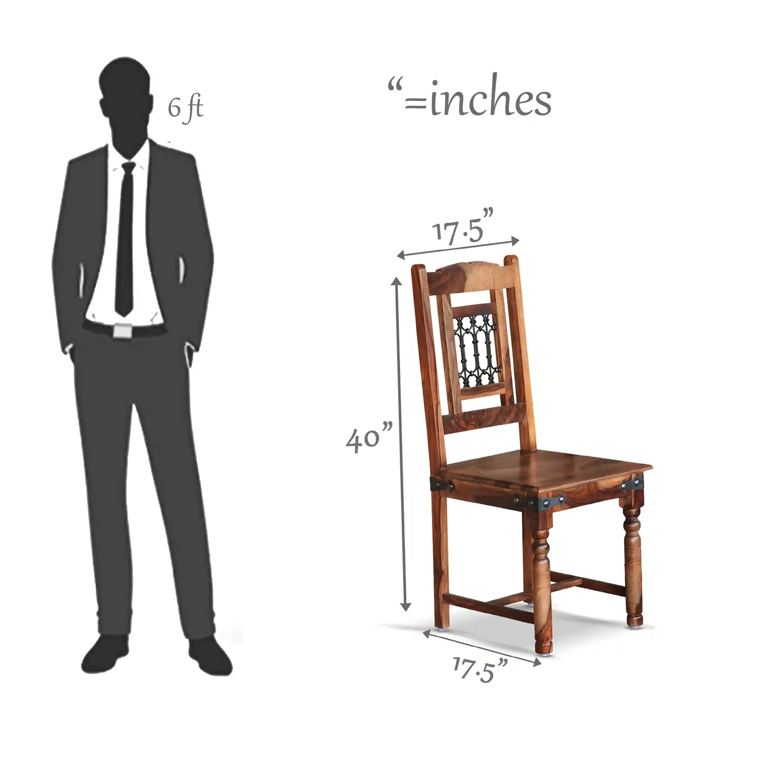Haveli Solid Wood Chair ( Set Of Two )