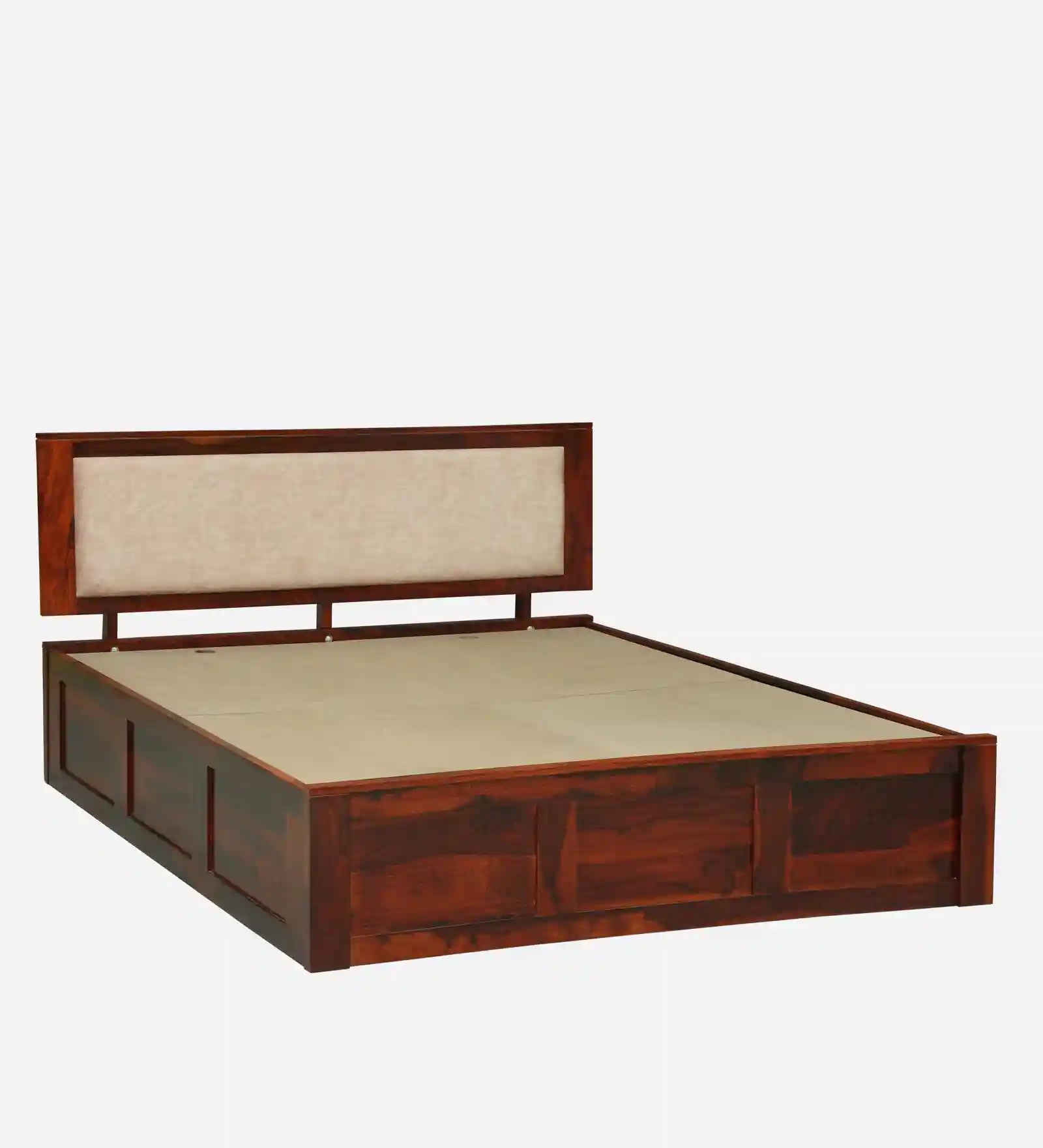 Kashtha solid wood king size bed with box storage India
