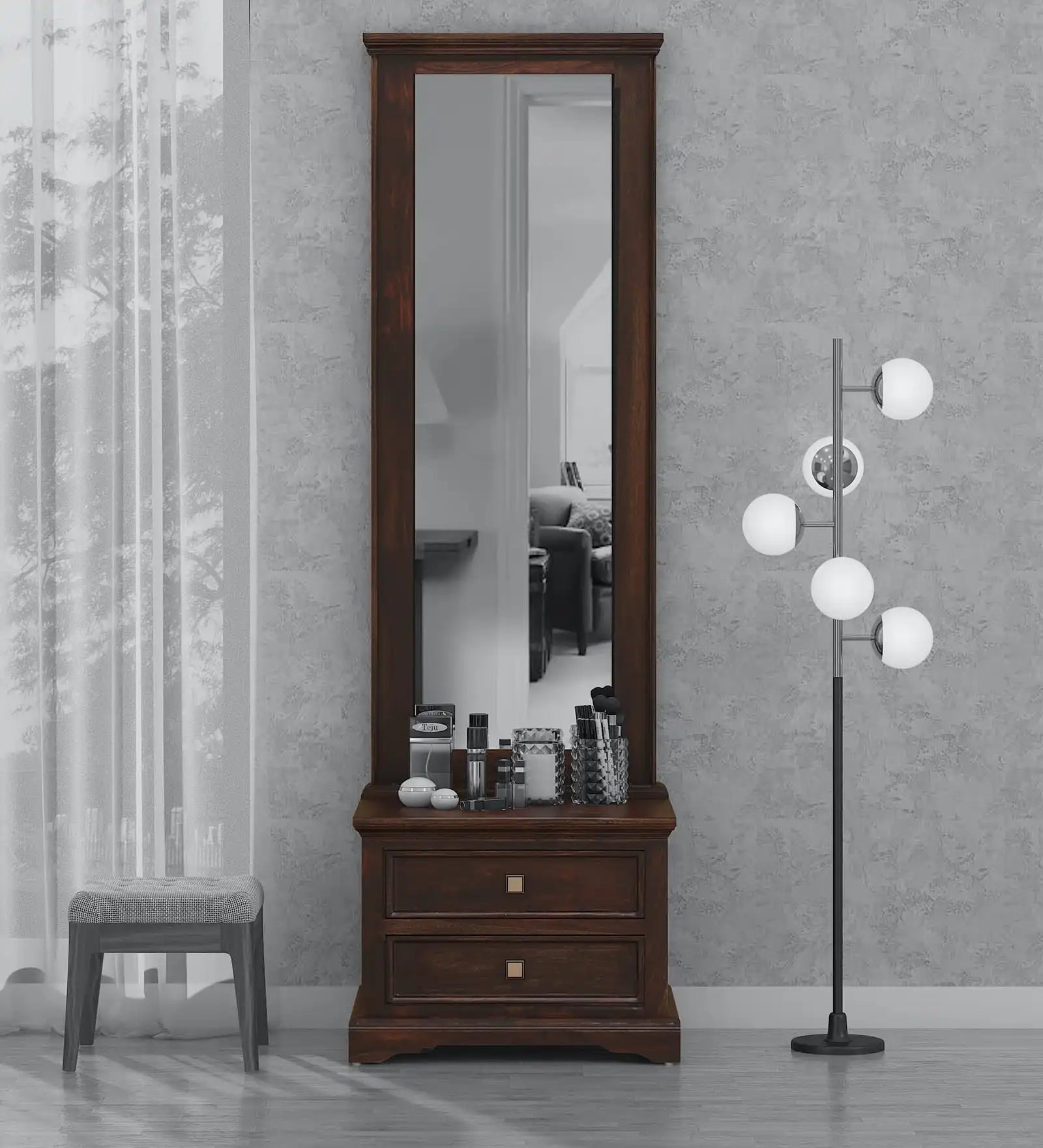 Mudra Solid Wood Sheesham Dressing Table