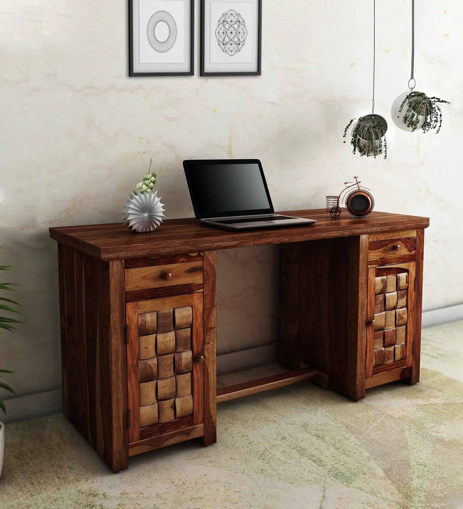 Niware Solid Sheesham Wood Study Table