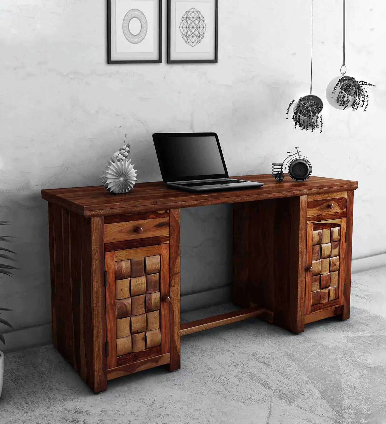Niware Solid Sheesham Wood Study Table
