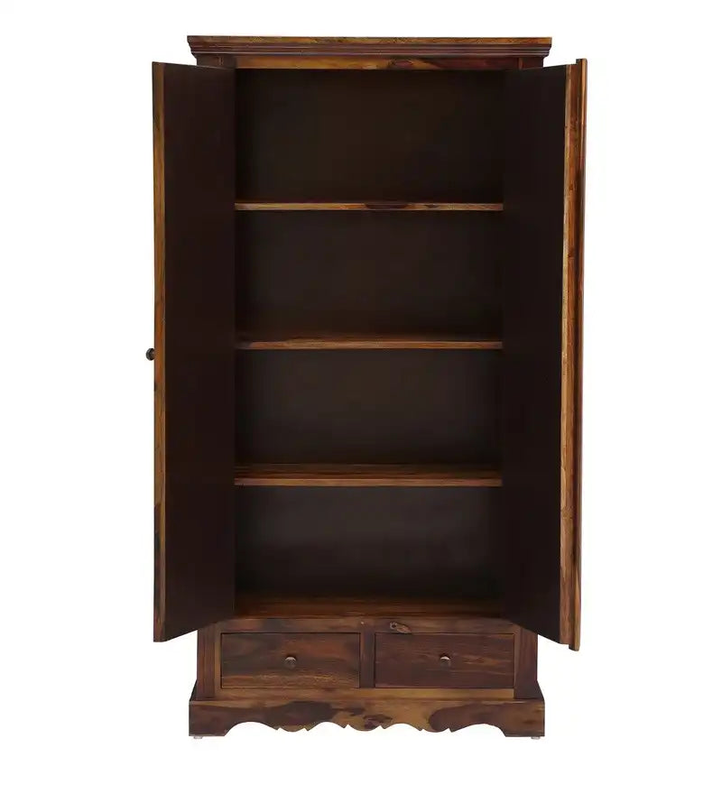 Niware Solid Sheesham Wood Wardrobe