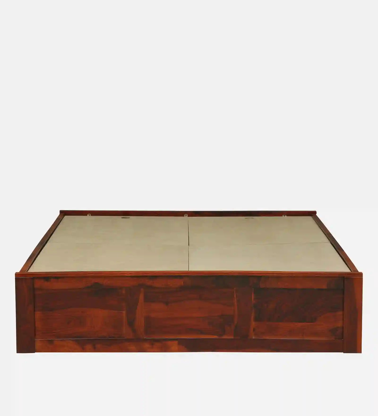 solid sheesham wood queen size bed with box storage furniture india