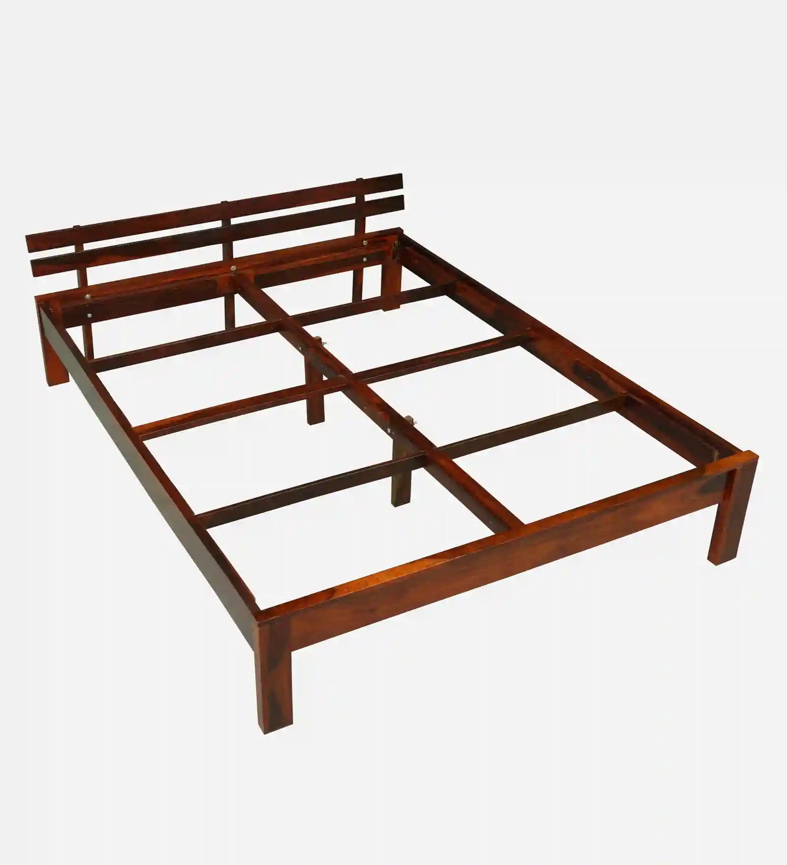 vriksha king size bed without storage clean simple design solid wood furniture