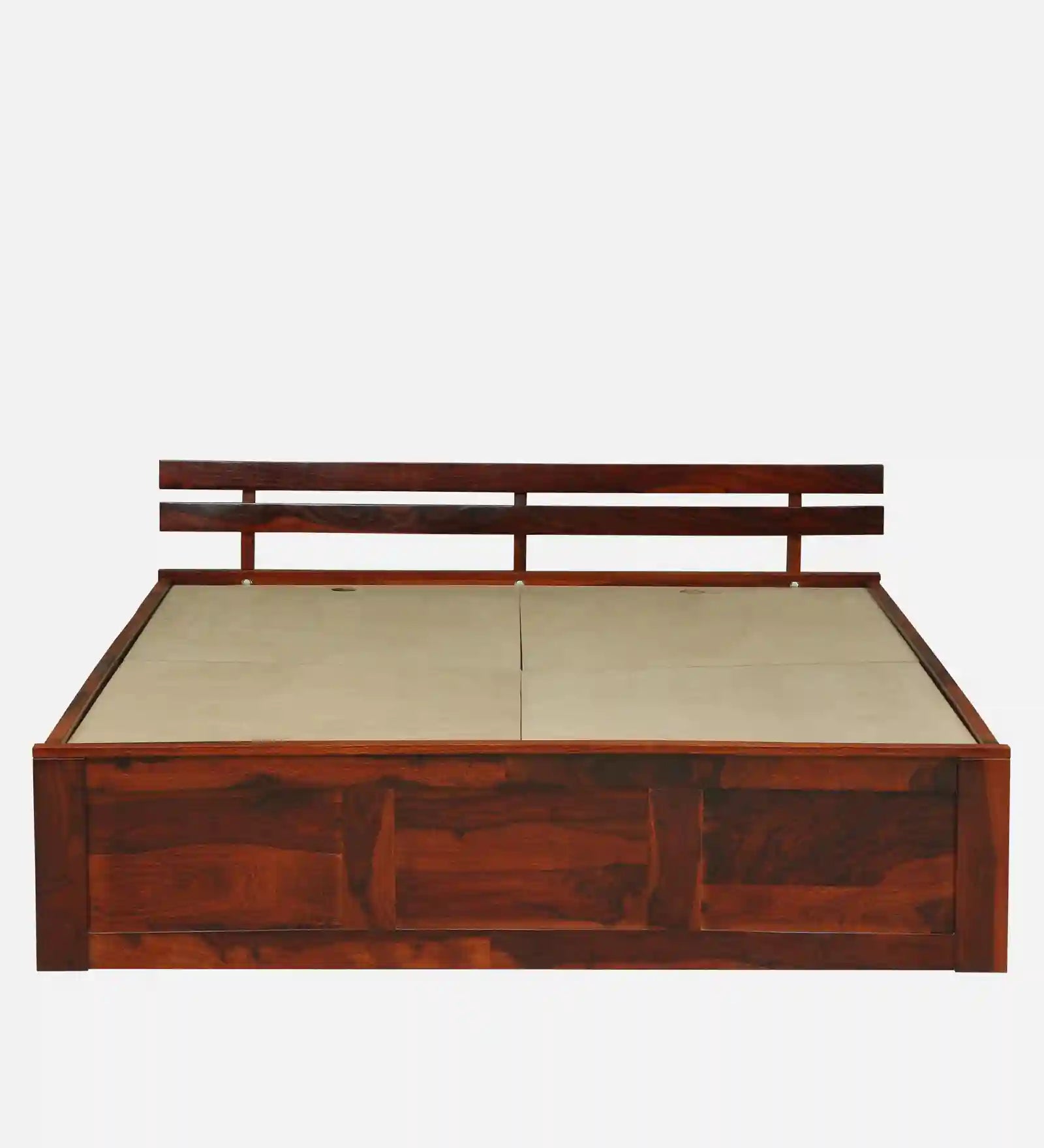 Sheesham wood queen size bed with box storage