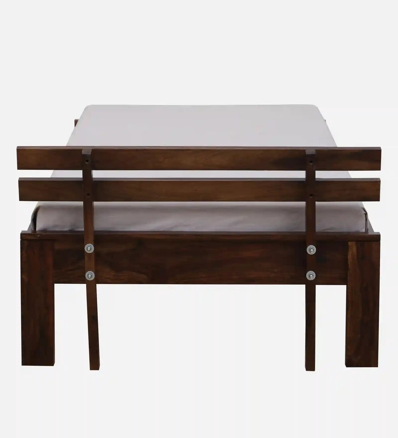 Sheesham wood single bed without storage Vriksha strong wooden bed India