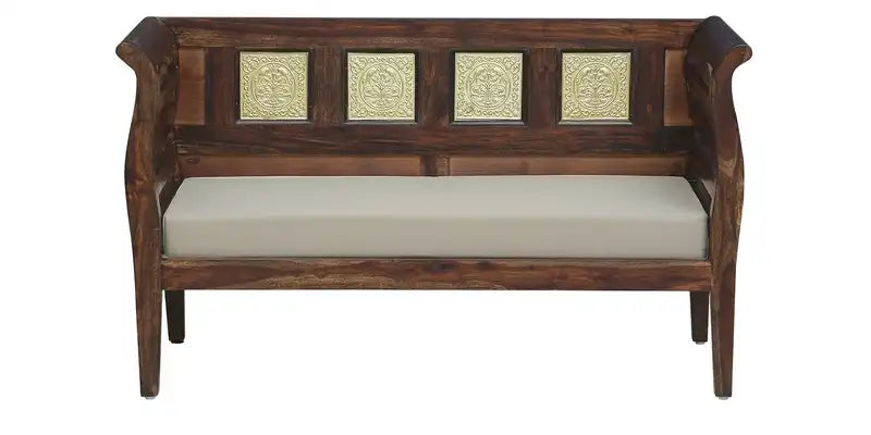 Aavni modern 2 seater sofa sheesham wood living room furniture