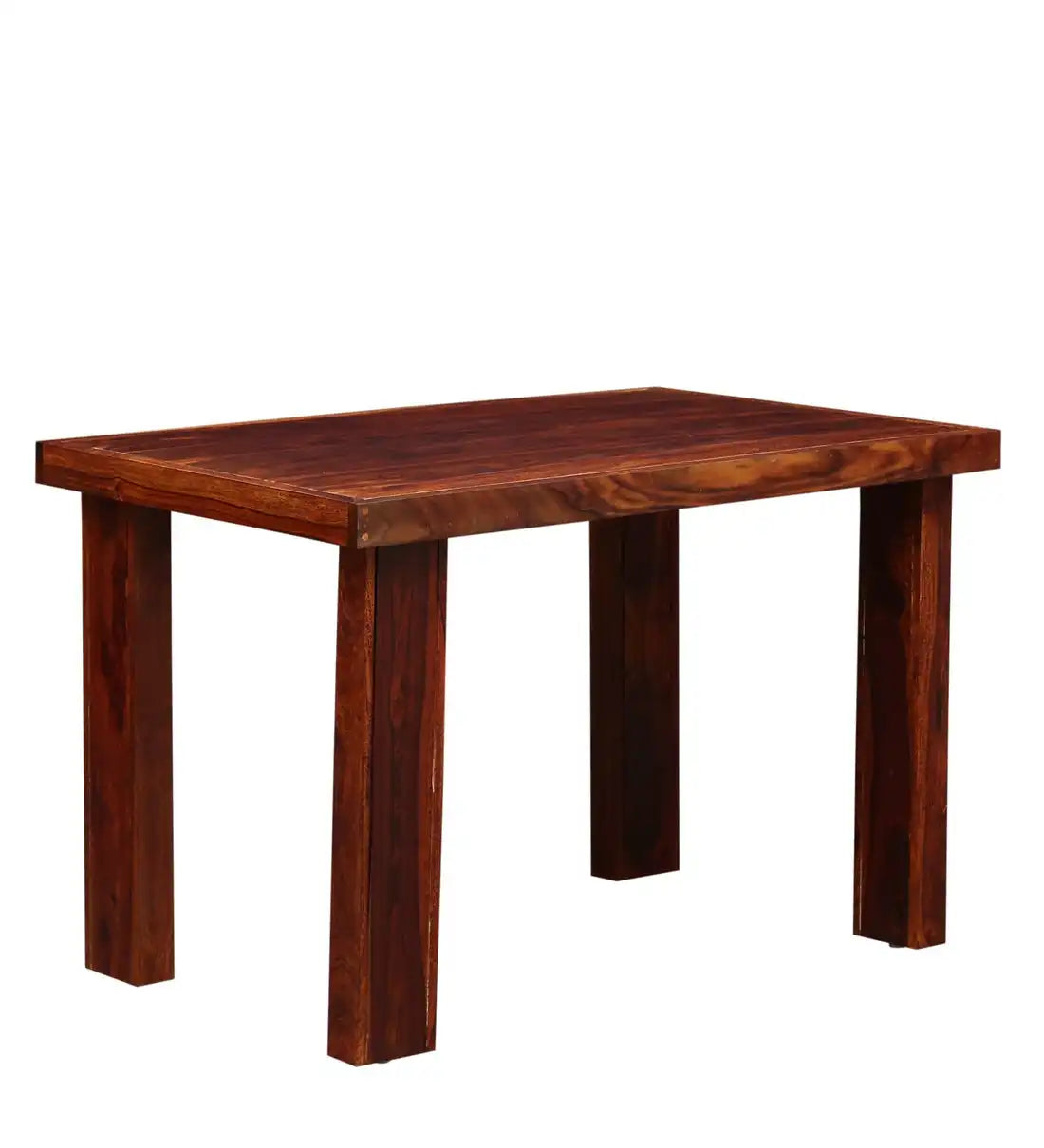 Acro solid wood four seater dining table honey finish elegant home furniture