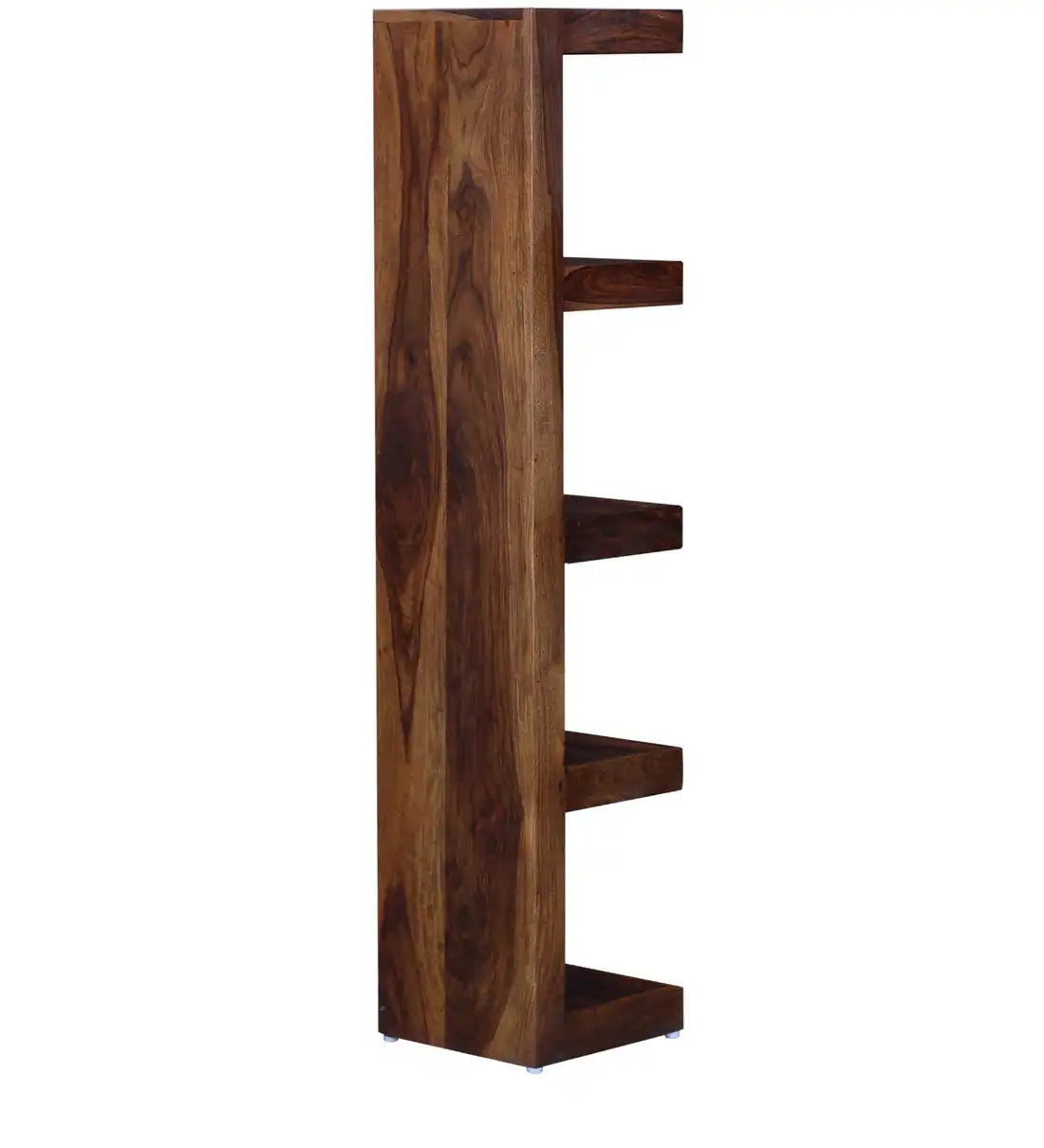 Acro wooden display shelf solid sheesham storage unit living space design
