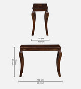 Kairo Solid Wood Console Table In Provincial Teak Finish By Rajwada