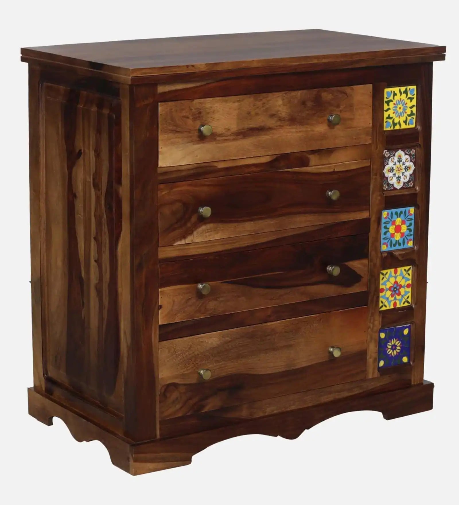 Anamika chest of drawers solid wood bedroom storage unit India