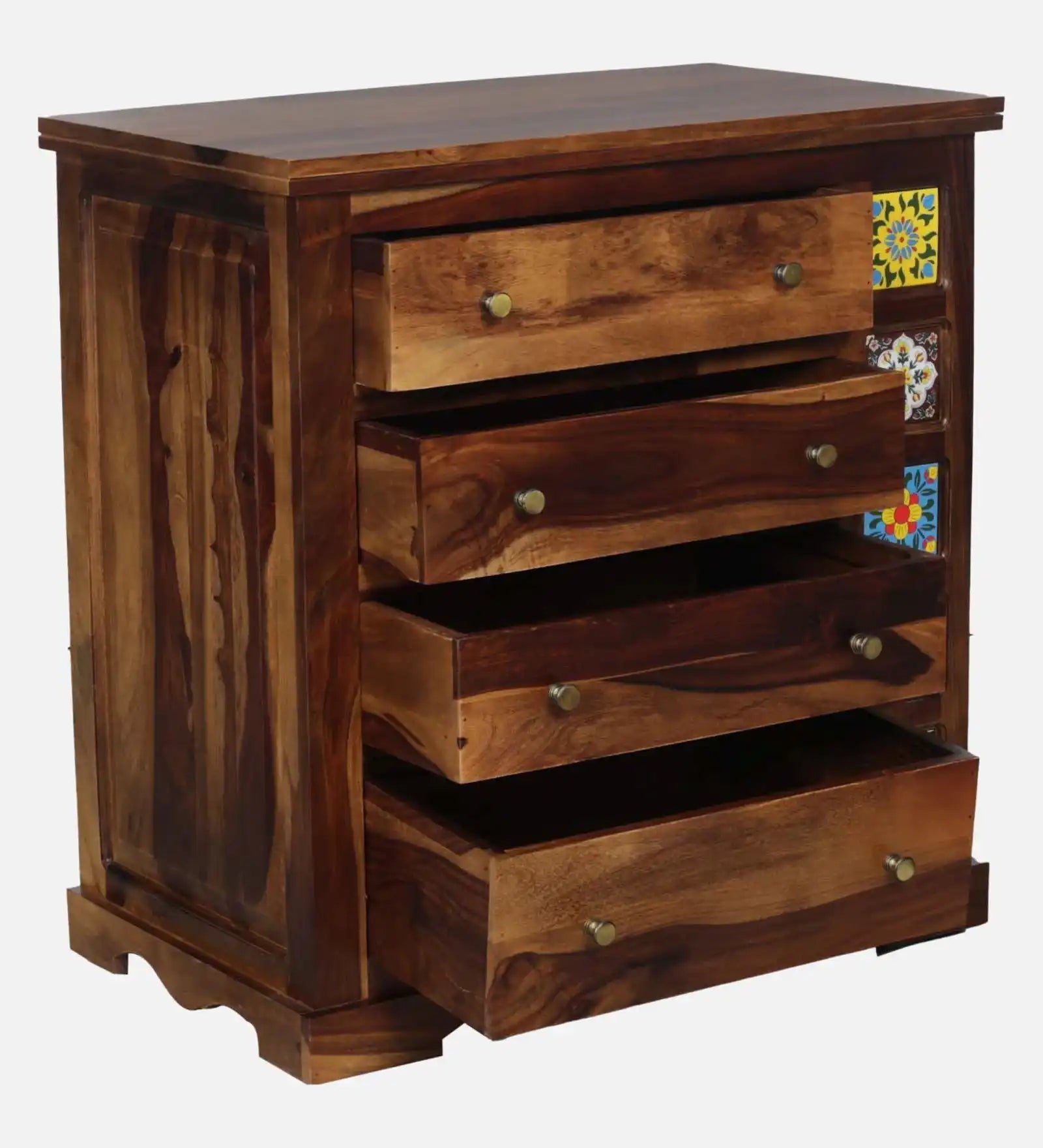 Anamika modern wooden chest of drawers with multiple storage drawers