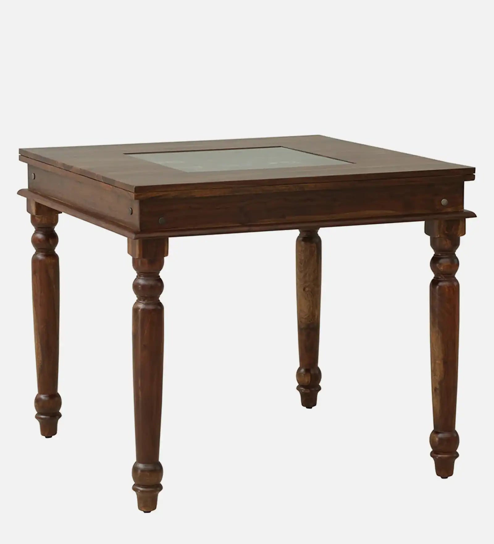 Anamika natural wood four seater dining table set honey finish elegant home furniture