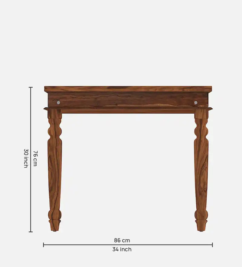 Anamika solid sheesham four seater dining table modern Indian furniture for dining space