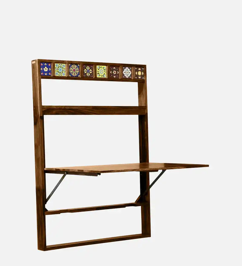 Anamika wooden foldable dining table made from solid sheesham wood for home use