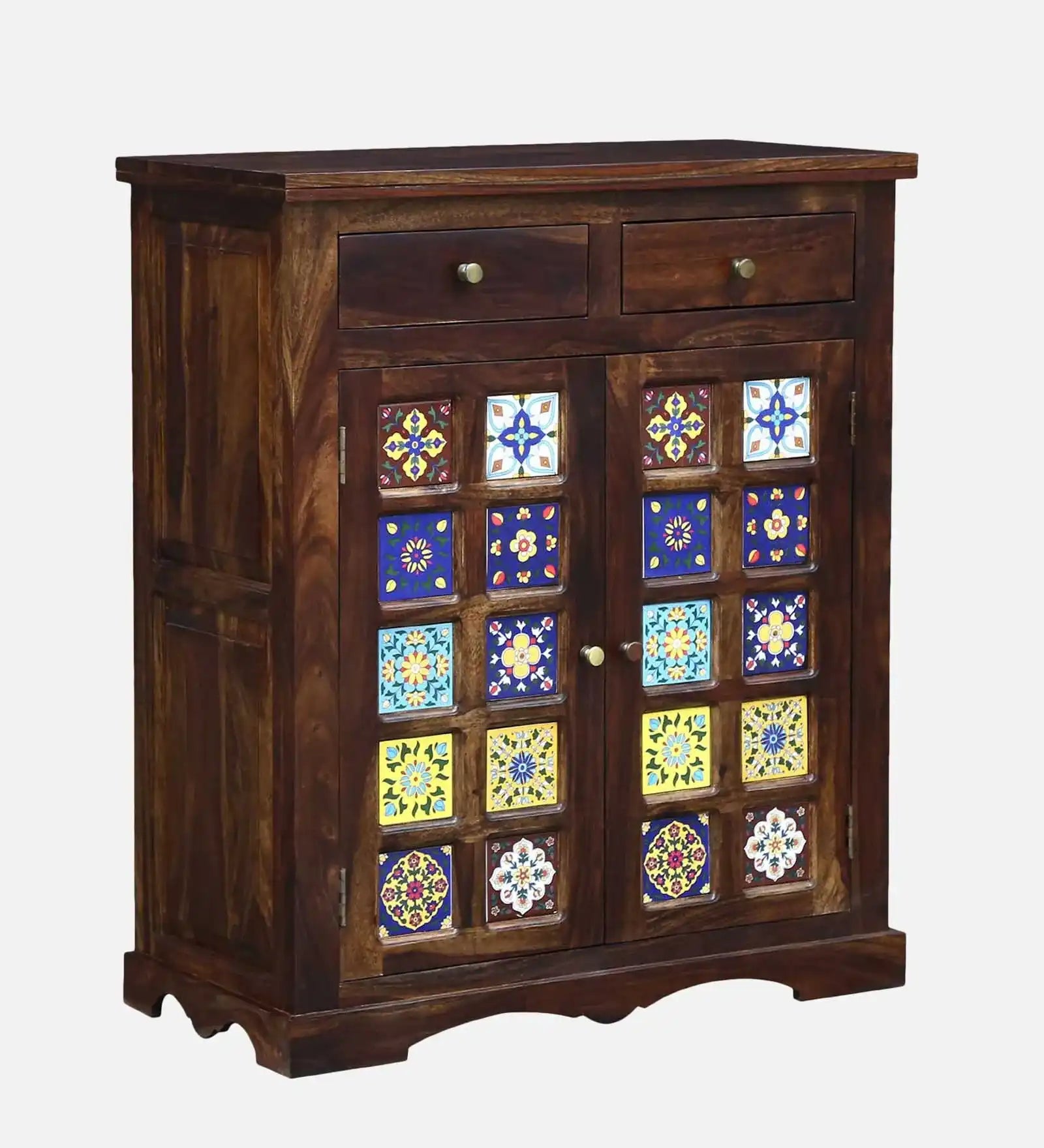 Anamika wooden footwear rack solid wood shoe storage unit for home entryway