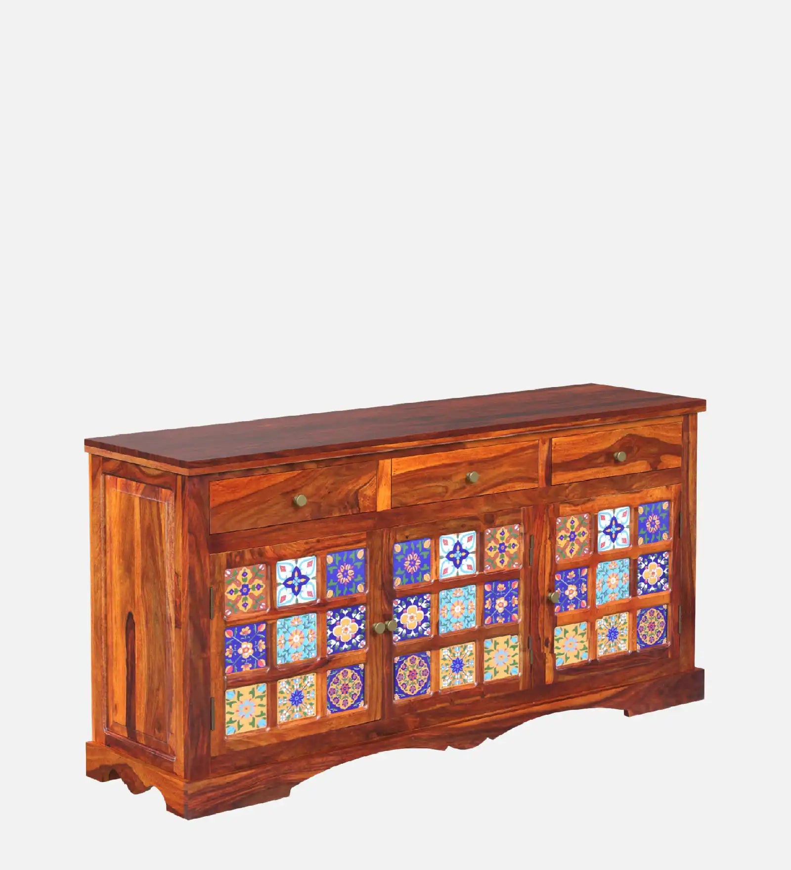 Anamika wooden sideboard solid sheesham storage furniture home interior