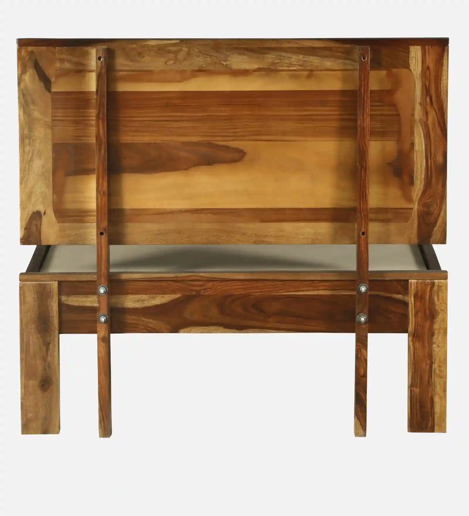 Anamika wooden single bed minimal style solid wood bed India