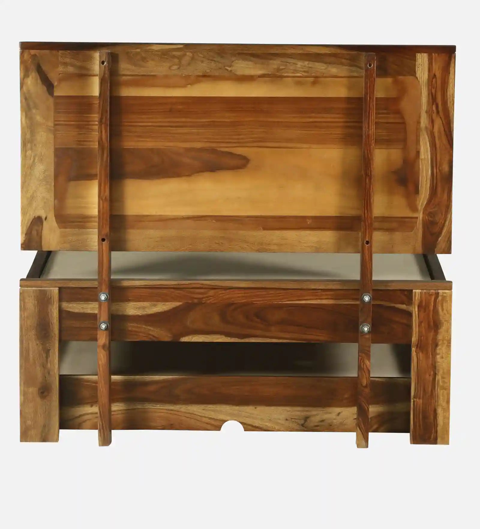 Anamika wooden single bed with pull out trundle space saving bed India