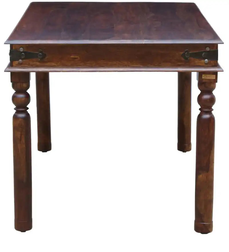 Premium handcrafted sheesham wood dining table with strong durable build