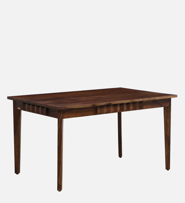 Alford Solid Wood 6 Seater Dining Table In Provincial Teak Finish By Rajwada
