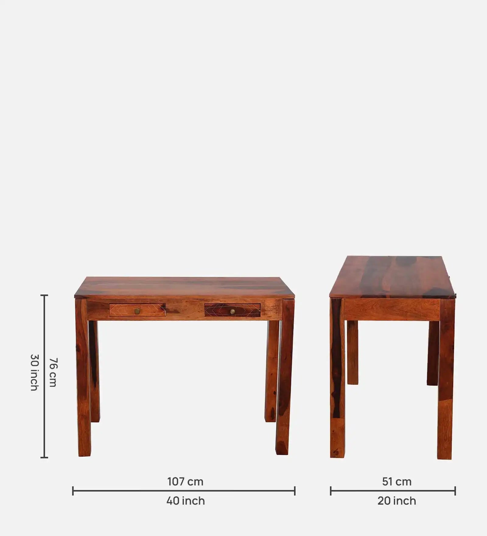 Best sheesham wood study table solid writing desk Harmonia India