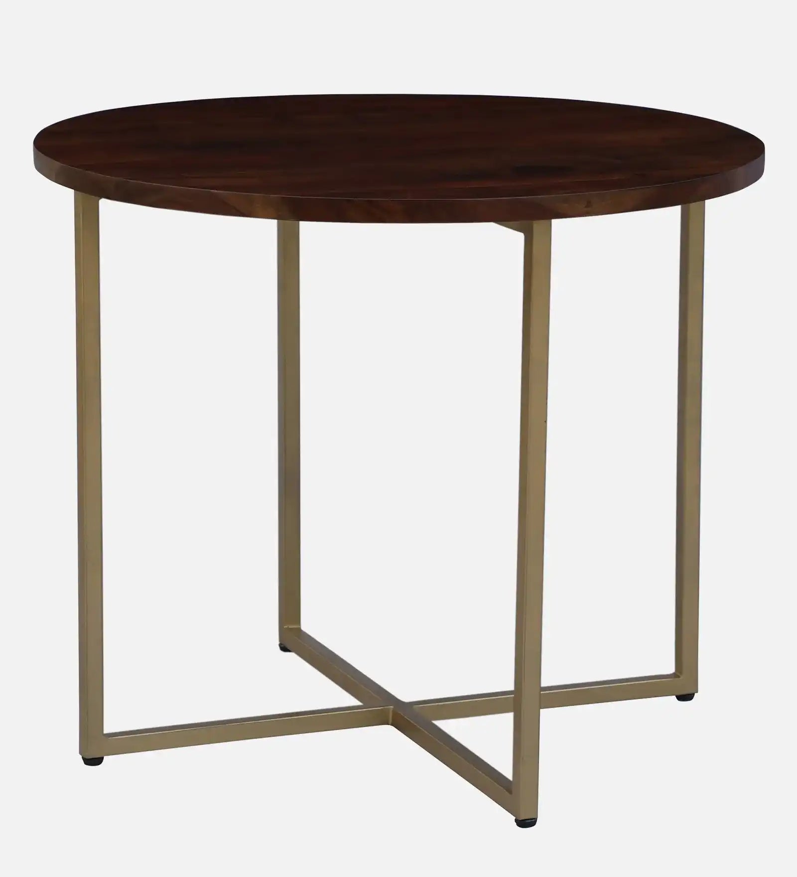 Delaware solid wood four seater dining table set walnut finish premium wooden furniture