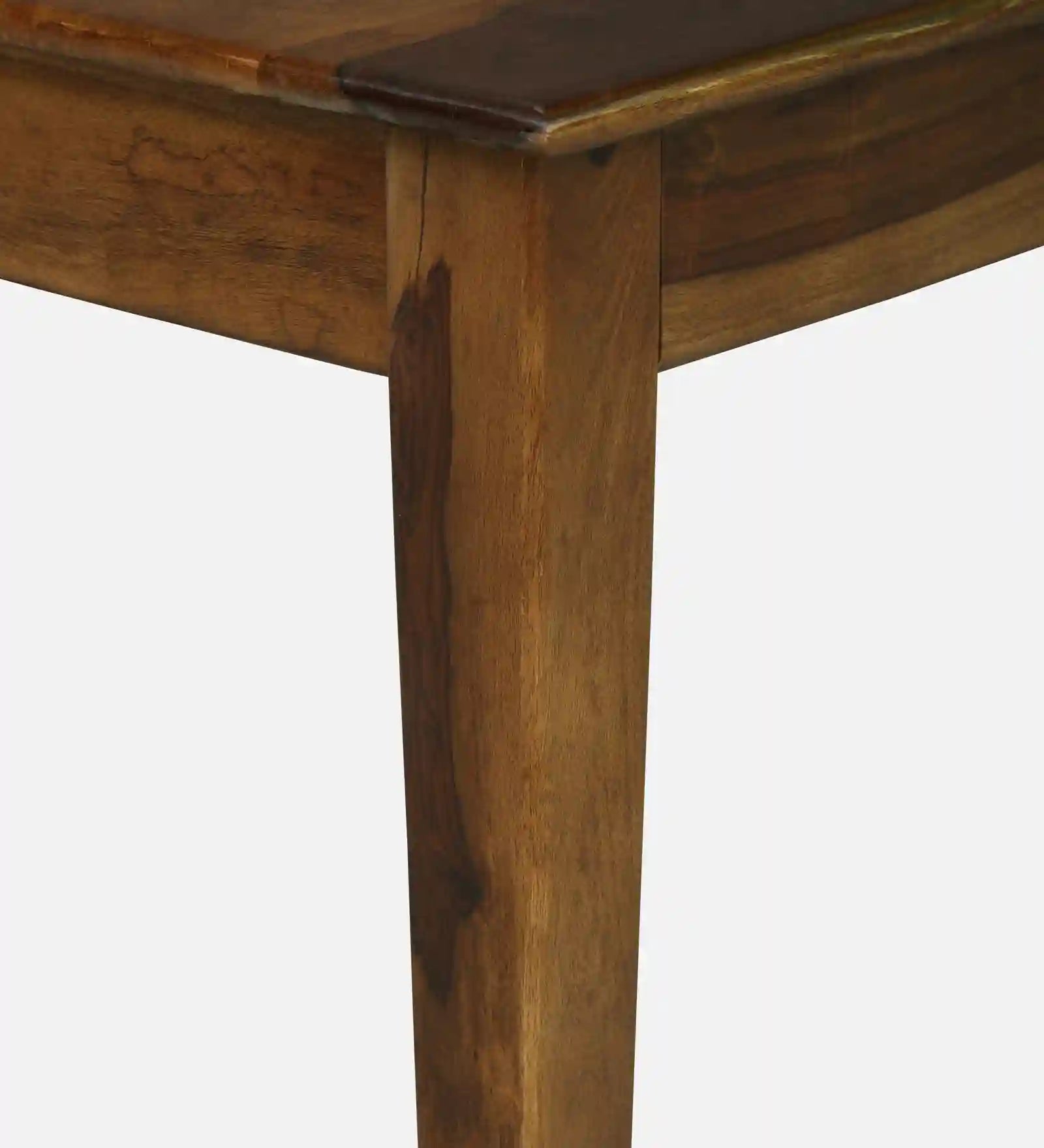 Rattan Sheesham Wood 6 Seater Dining Set with Bench