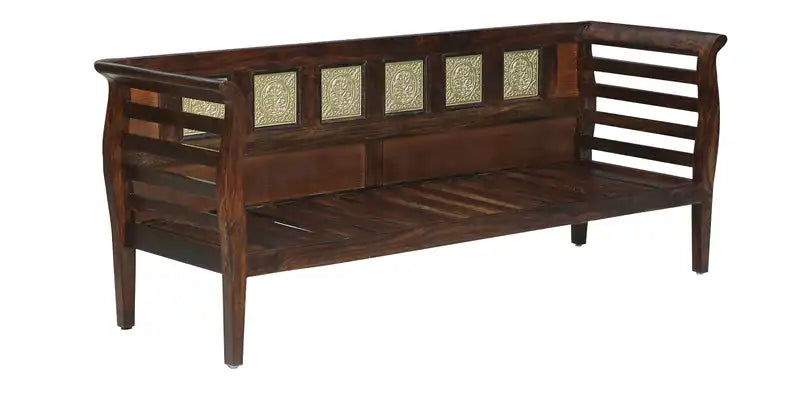 Designer Aavni solid wood sofa 3 seater modern home seating unit