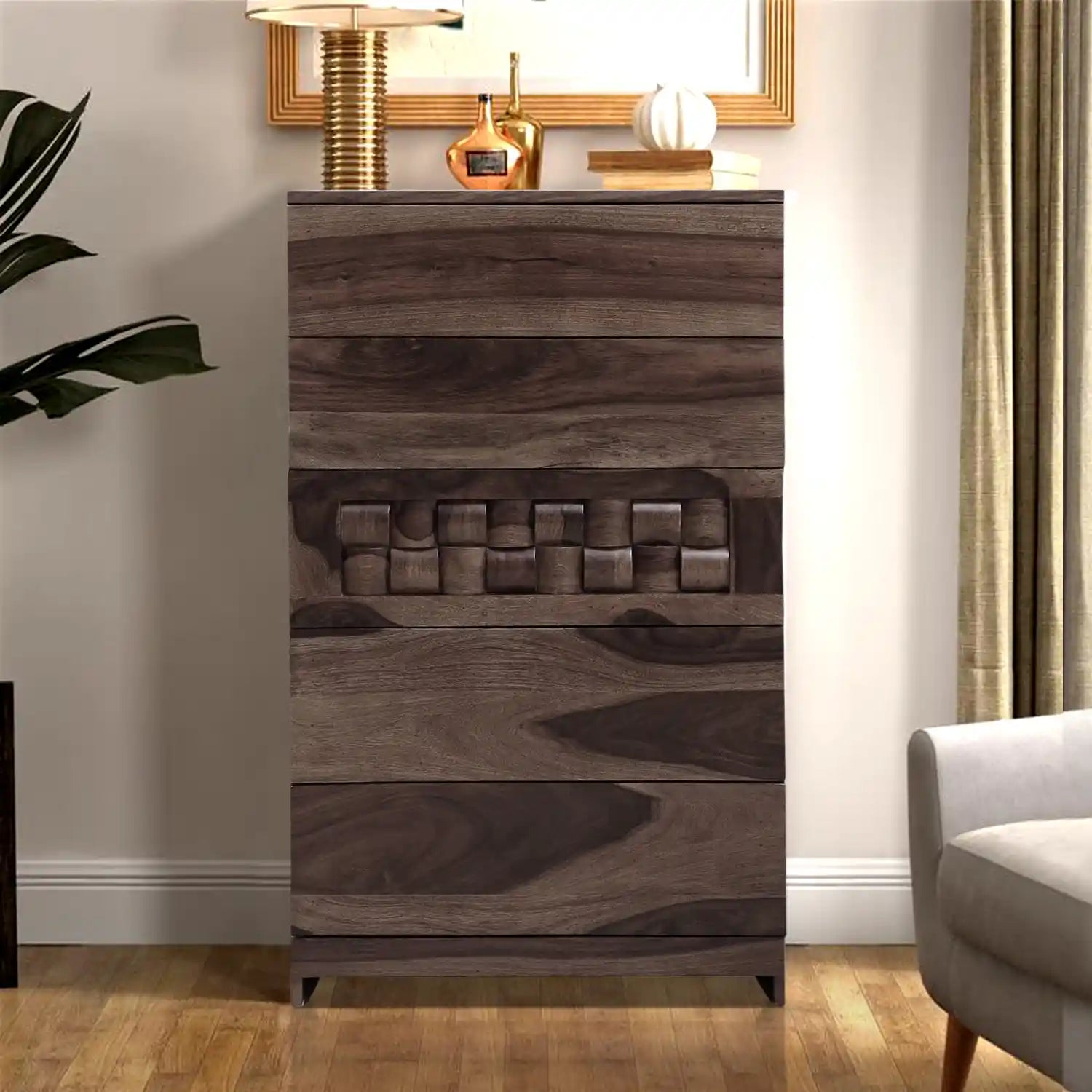 Designer Niware sheesham drawer chest home storage organizer India